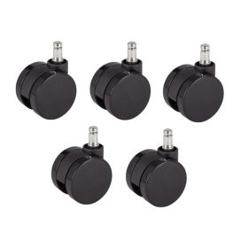   Design irodaszék görgő 5 db-os szettben, 60 mm magassággal, 11 mm-es csapátmérővel