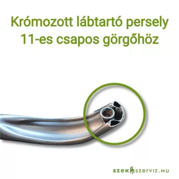   Krómozott acél lábcsillag, csillagláb vezetői fotelhez 135 kg teherbírással, 11 mm csaphellyel