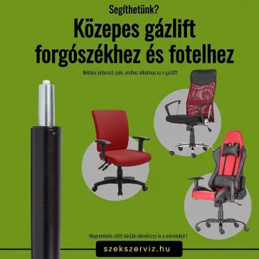   Extra erősített közepes méretű gázlift, gázteleszkóp 200 kg teherbírással