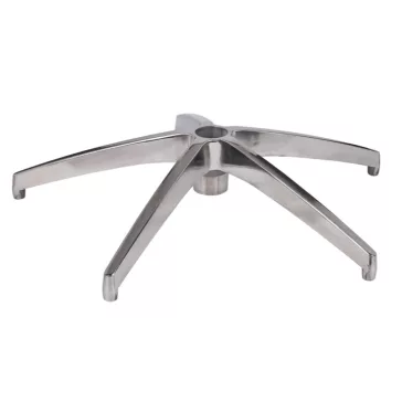 Krómozott fém lábcsillag forgószékhez 11 mm-es csaphellyel, 120 kg-os teherbírással