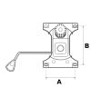 Multiblock mechanika fotelekhez, kétkaros, 110 kg-os teherbírással