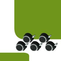 Erősített székgörgők