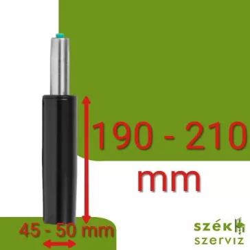 Tubusméret 190 - 210 mm (pl: hintafunkciós szék, gamer szék)